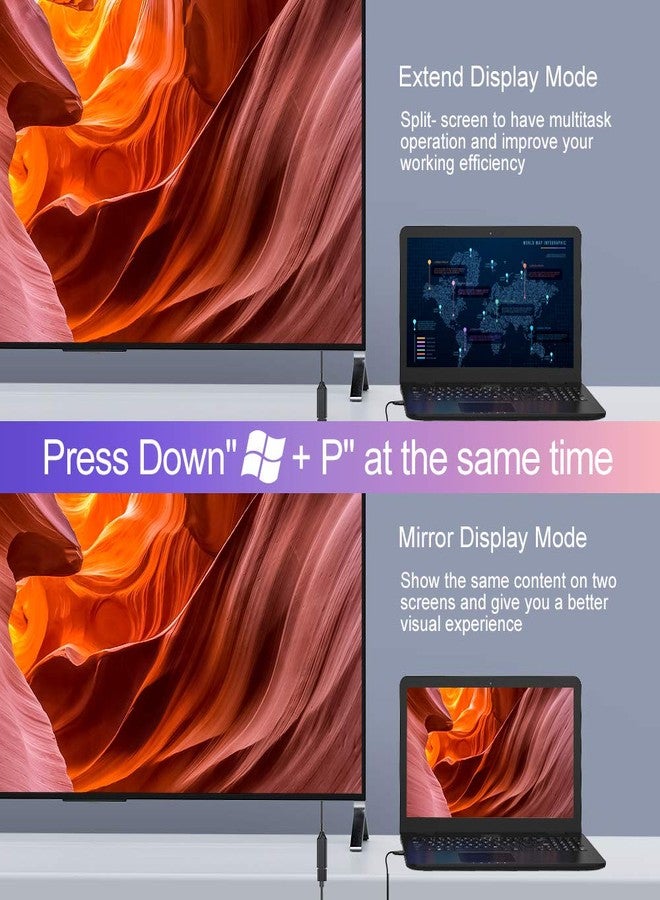 RayCue USB C to HDMI Adapter 4K for Mac OS, Type-C to HDMI Adapter [Thunderbolt 3/4], Compatible with iPhone 15 Pro/Max, MacBook Pro/Air, Galaxy, Dell XPS, Pixelbook, Microsoft and More (5 Pack) - Image 3